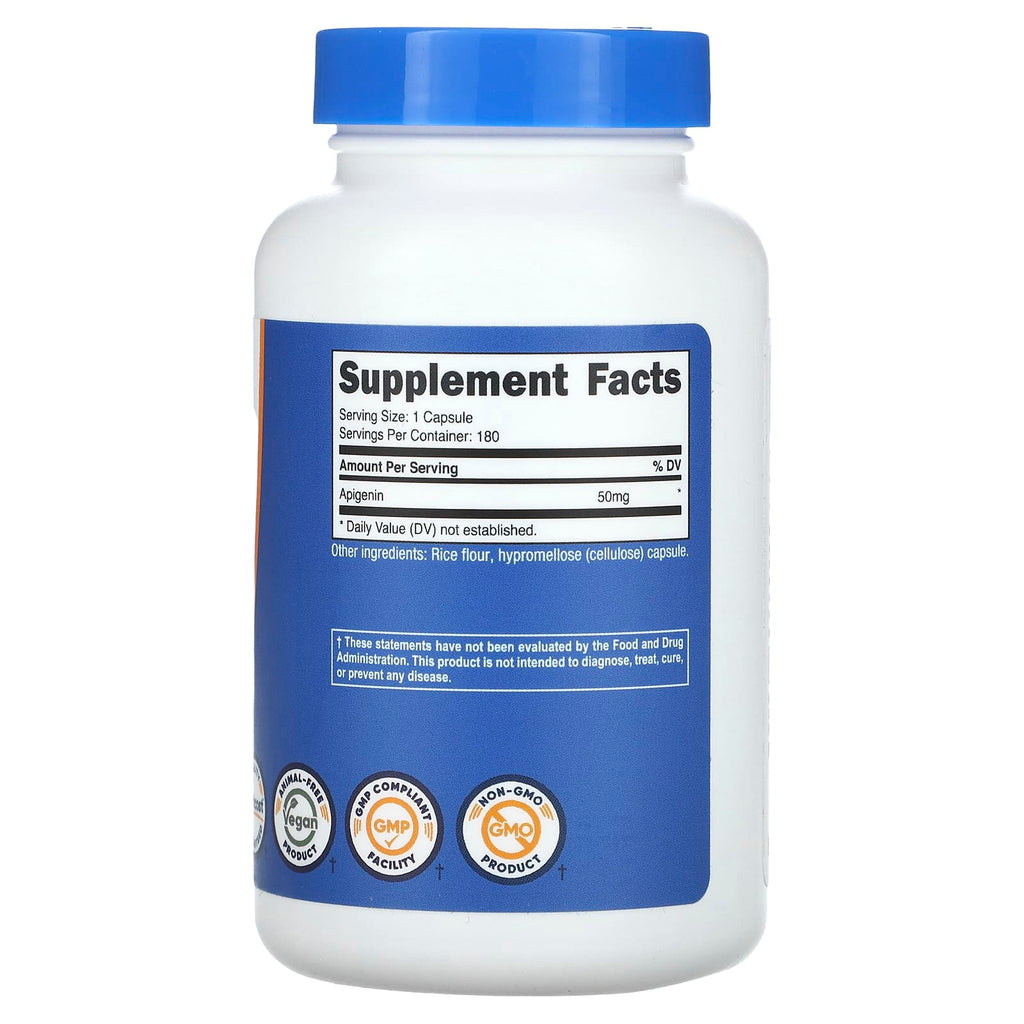 Nutricost, Apigenin, 50 mg, 180 Capsules