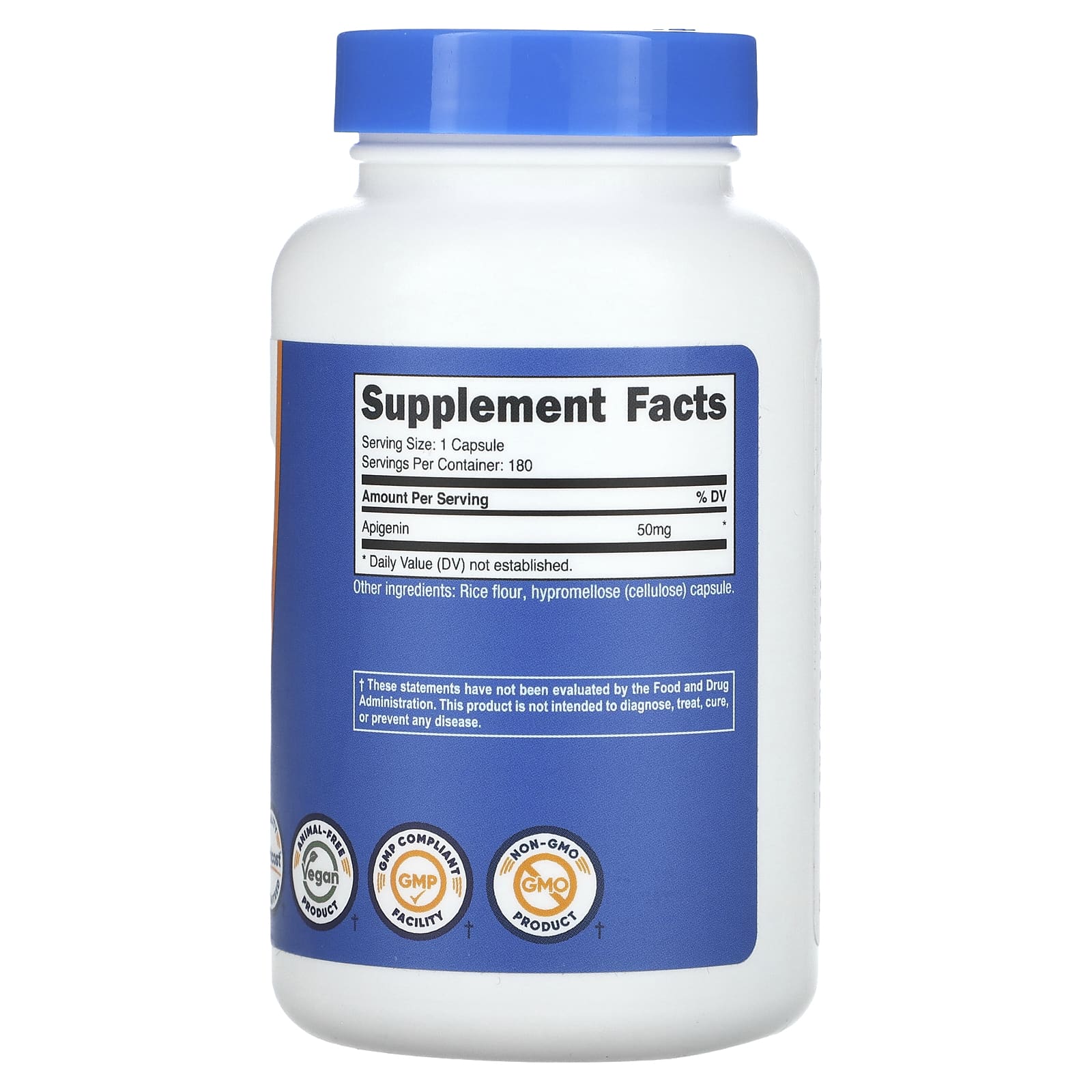 Nutricost, Apigenin, 50 mg, 180 Capsules