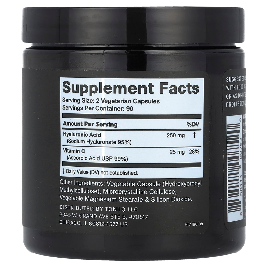 Toniiq, Hyaluronic Acid , 180 Capsules