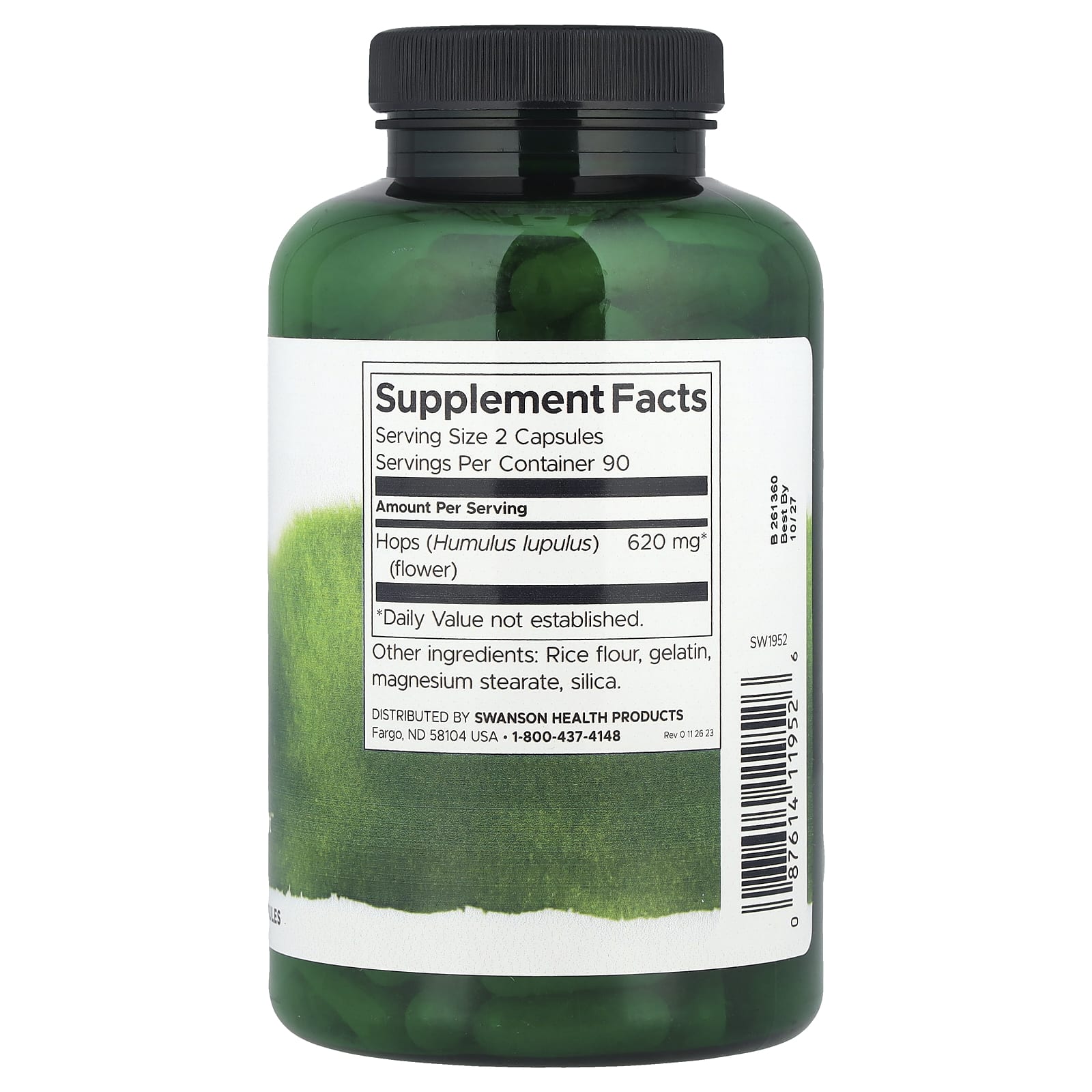 Swanson, Full Spectrum® Hops, 310 mg, 180 Capsules