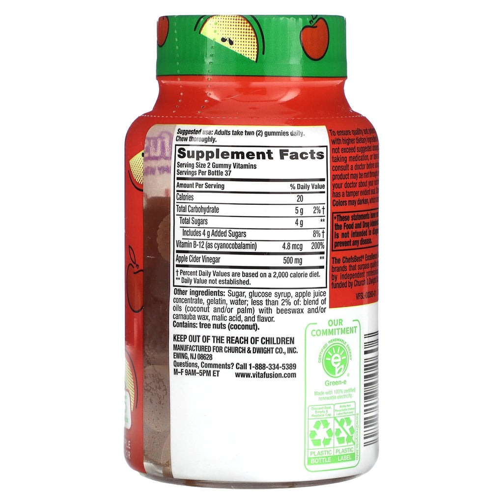 VitaFusion, Gummy Vitamins, Apple Cider Vinegar, 75 Gummies