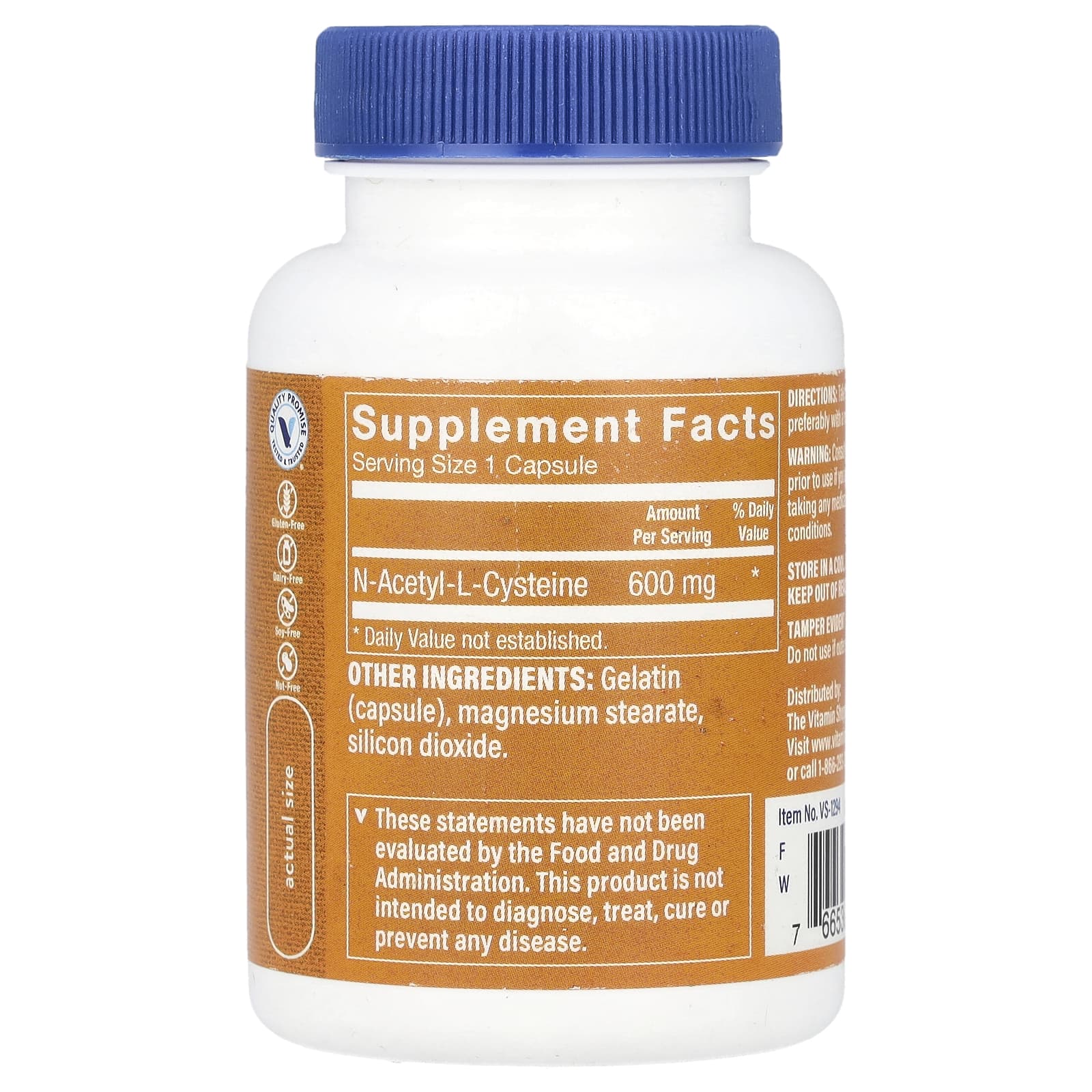 The Vitamin Shoppe, NAC, 600 mg, 50 Capsules