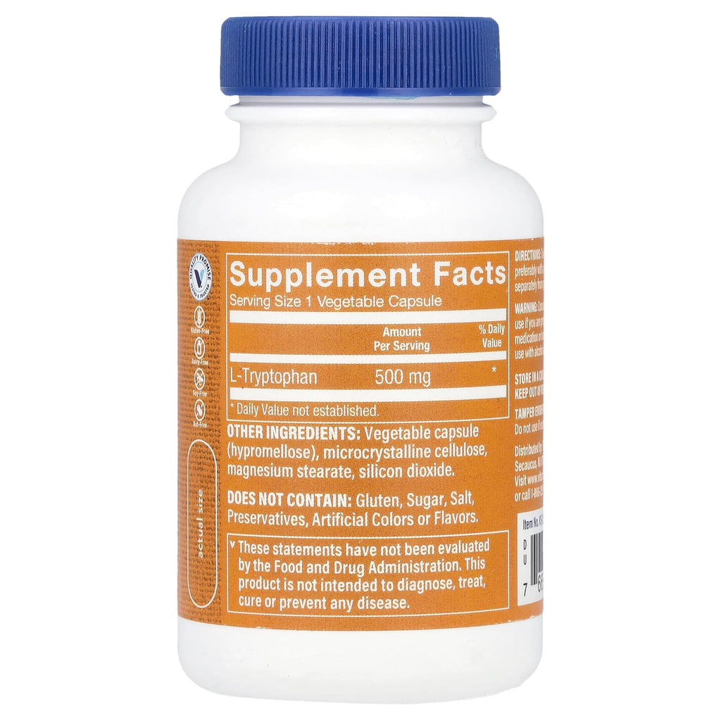 The Vitamin Shoppe, L-Tryptophan, 500 mg, 60 Vegetable Capsules
