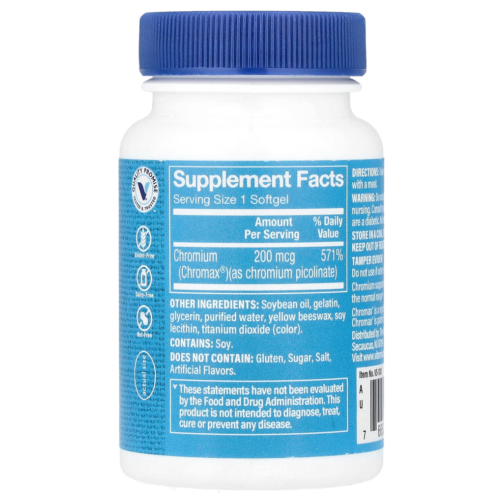 The Vitamin Shoppe, Chromax® Chromium Picolinate, 200 mcg, 100 Softgels
