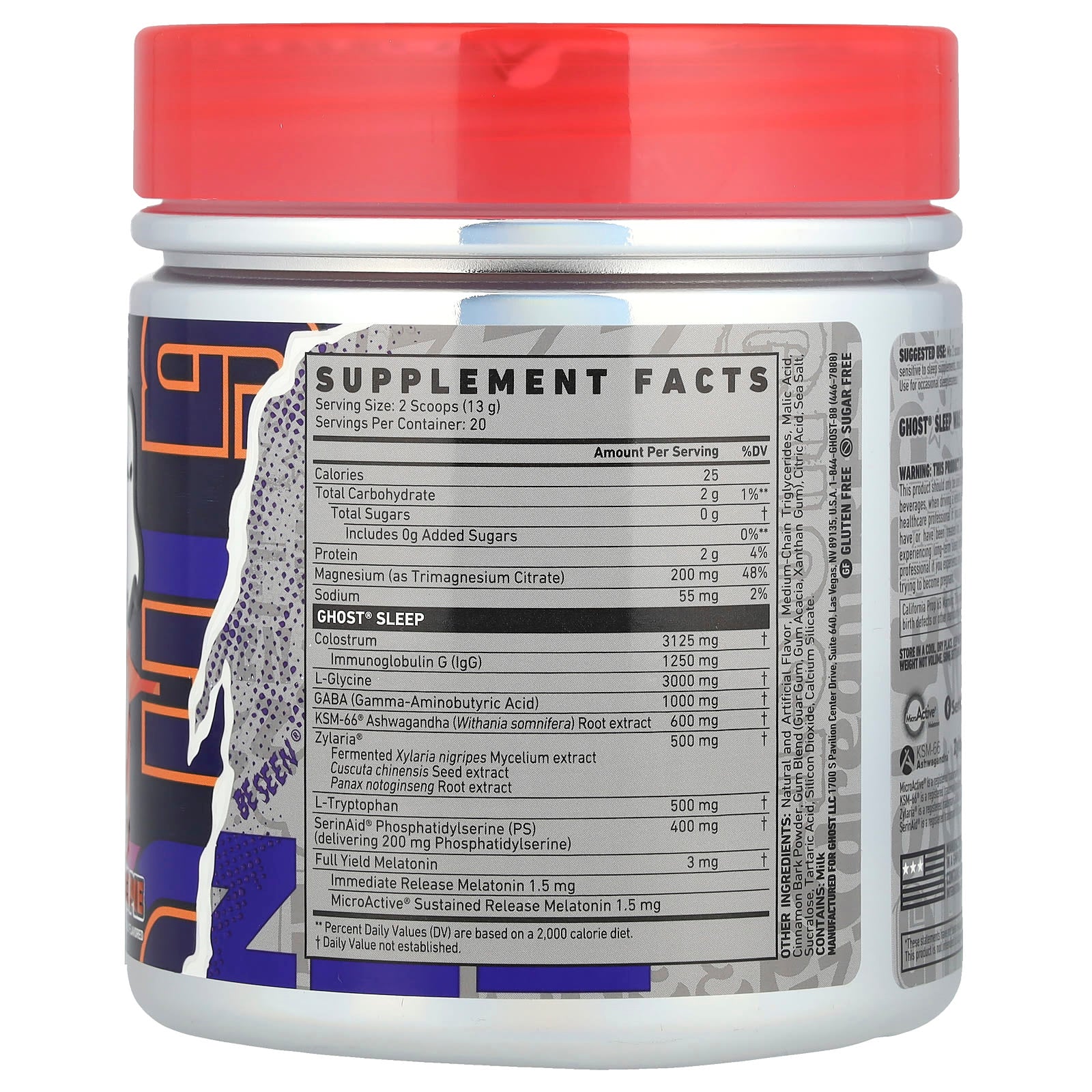 Ghost, Sleep, Apple Pie, 9.2 oz (260 g)