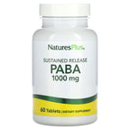 NaturesPlus, Sustained Release PABA, 1,000 mg, 60 Tablets