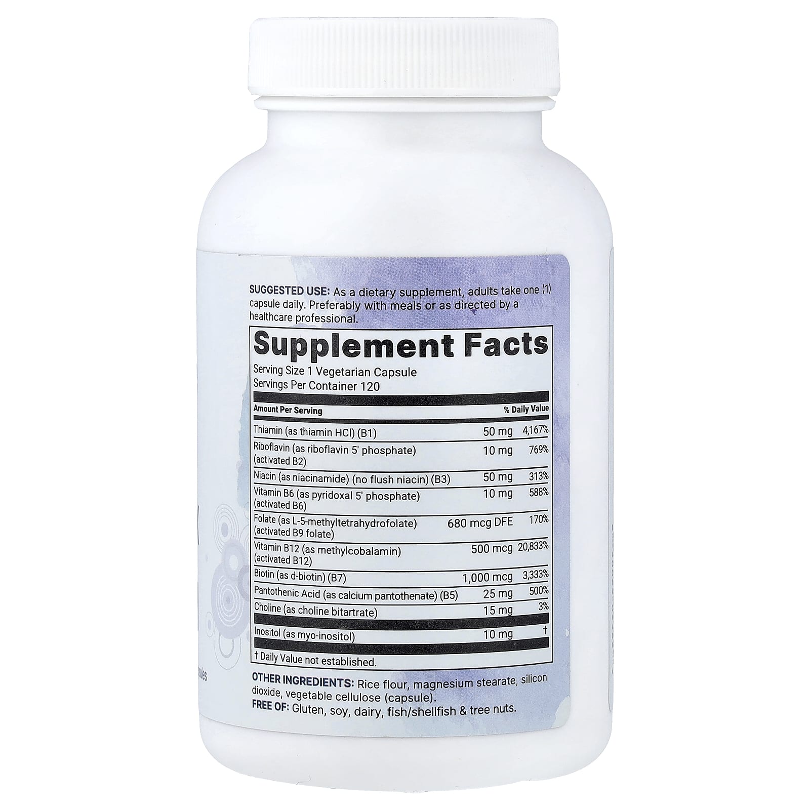 Micro Ingredients, Bioactive B Complex, 120 Vegetarian Capsules