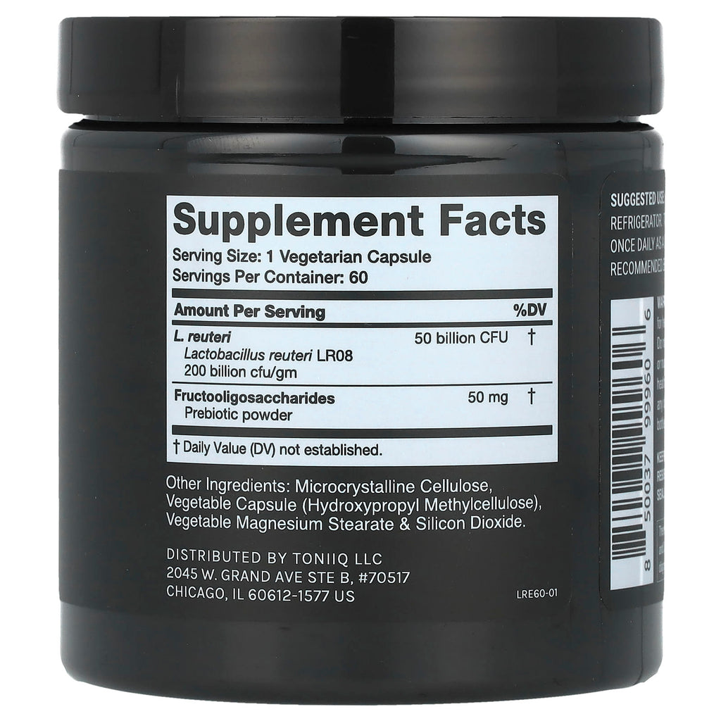 Toniiq, Lactobacillus Reuteri, 50 Billion CFU, 60 Capsules
