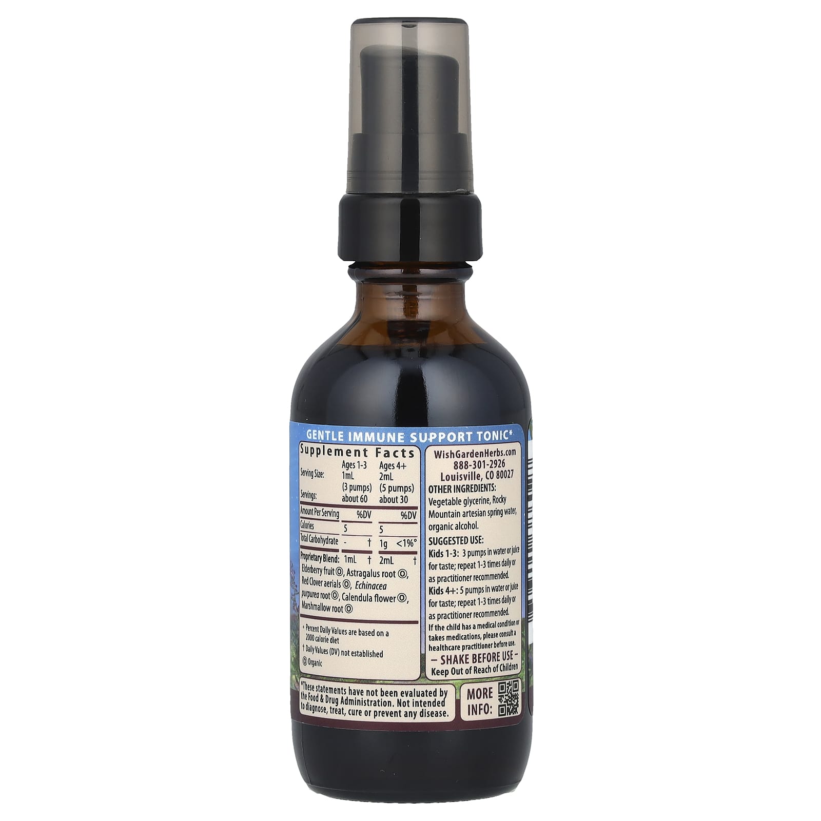 WishGarden Herbs, Kids, Daily™ Immune Builder, 2 fl oz (59 ml)