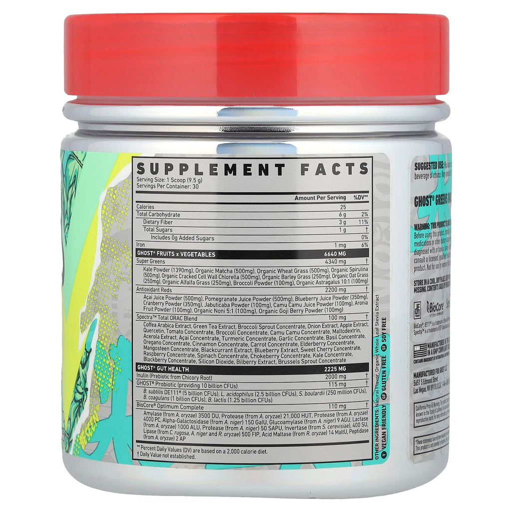 Ghost, Greens, Original, 10 oz (285 g)