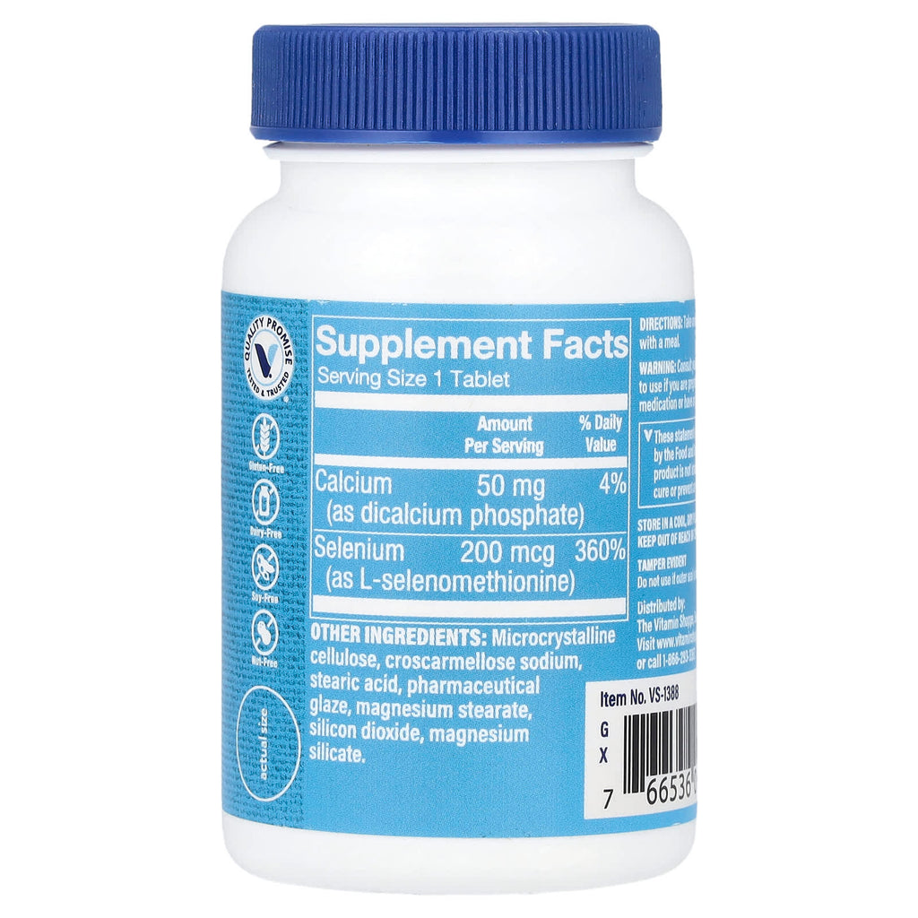 The Vitamin Shoppe, Selenium, 100 Tablets