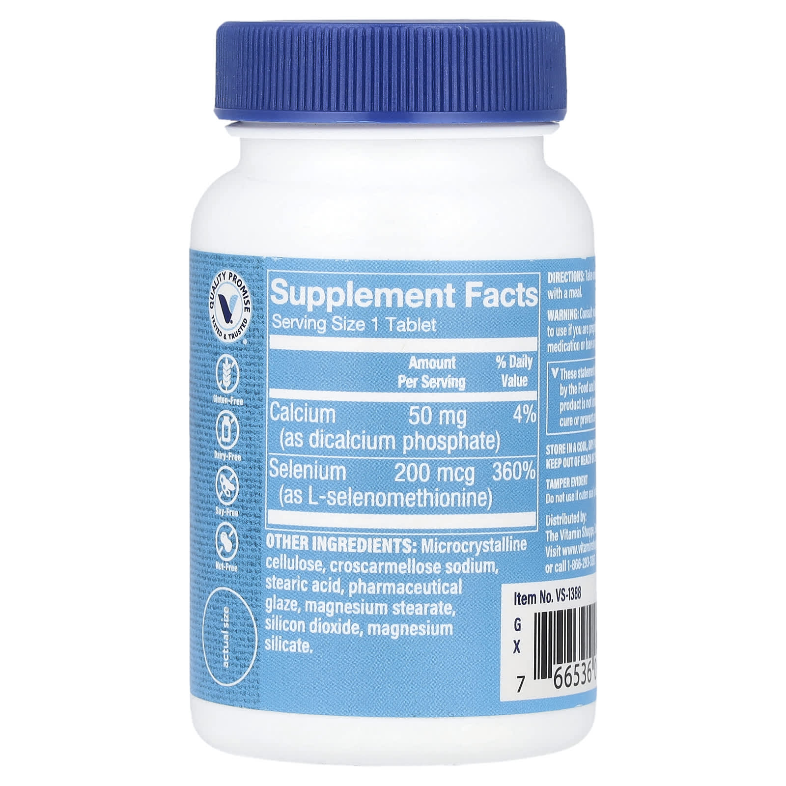 The Vitamin Shoppe, Selenium, 100 Tablets