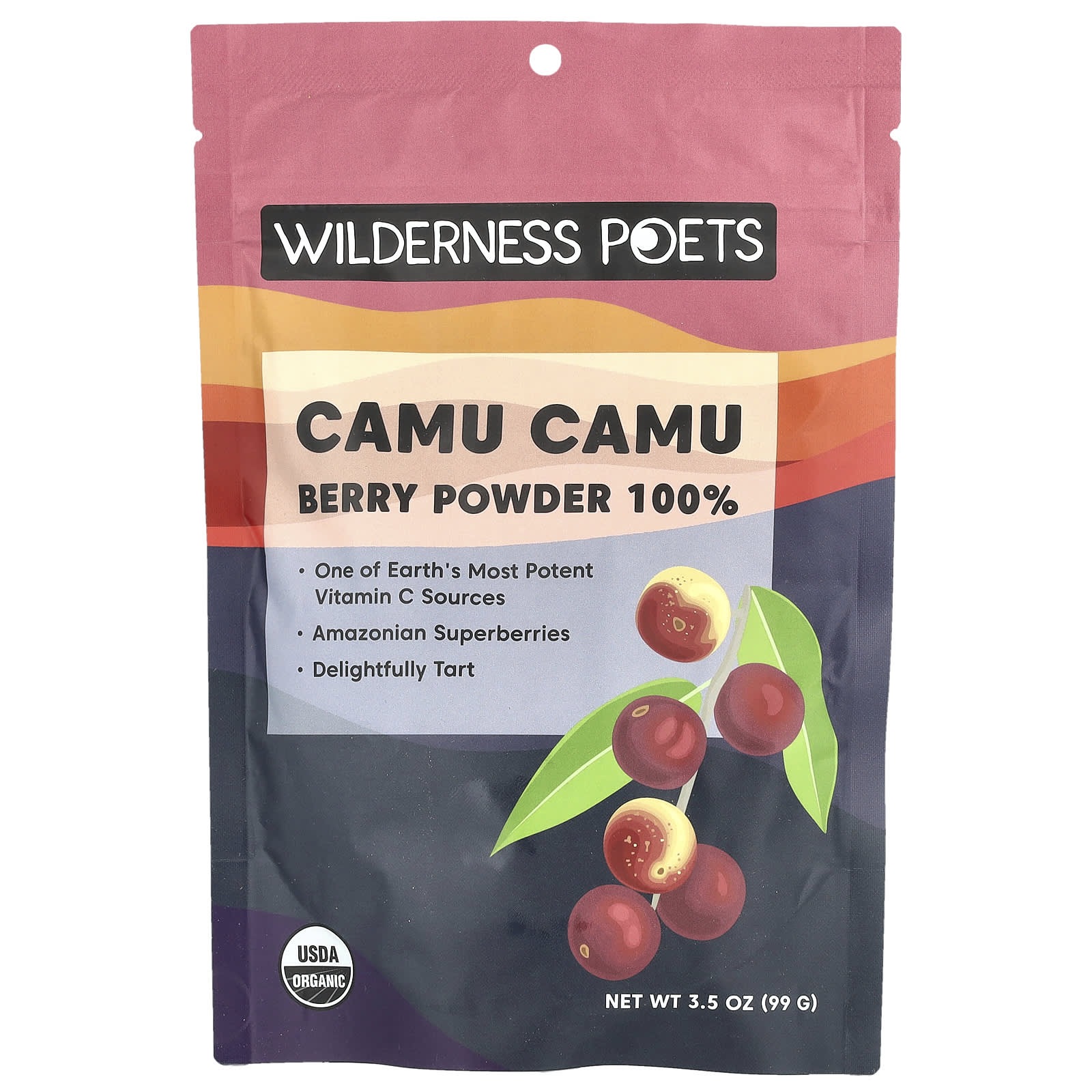 Wilderness Poets, Organic Camu Camu Berry Powder, 3.5 oz (99 g)