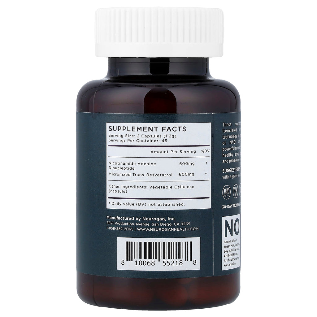 Neurogan Health, NAD + RSV, 90 Vegan Capsules, 1.9 oz (54 g)