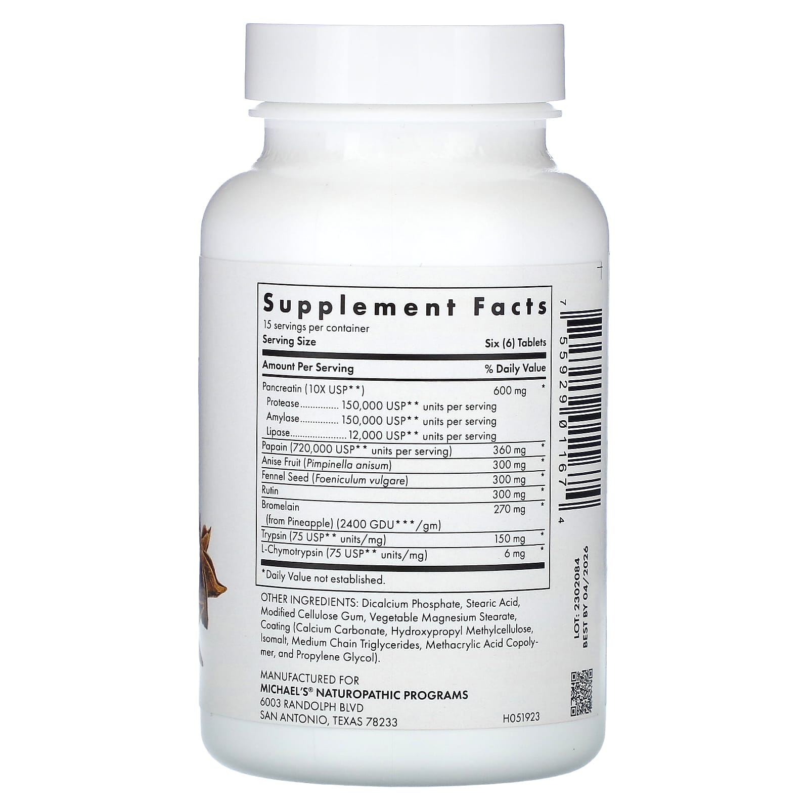 Michael's Health, Recovery Zymes, 90 Enteric-Coated pH Stable Tablets