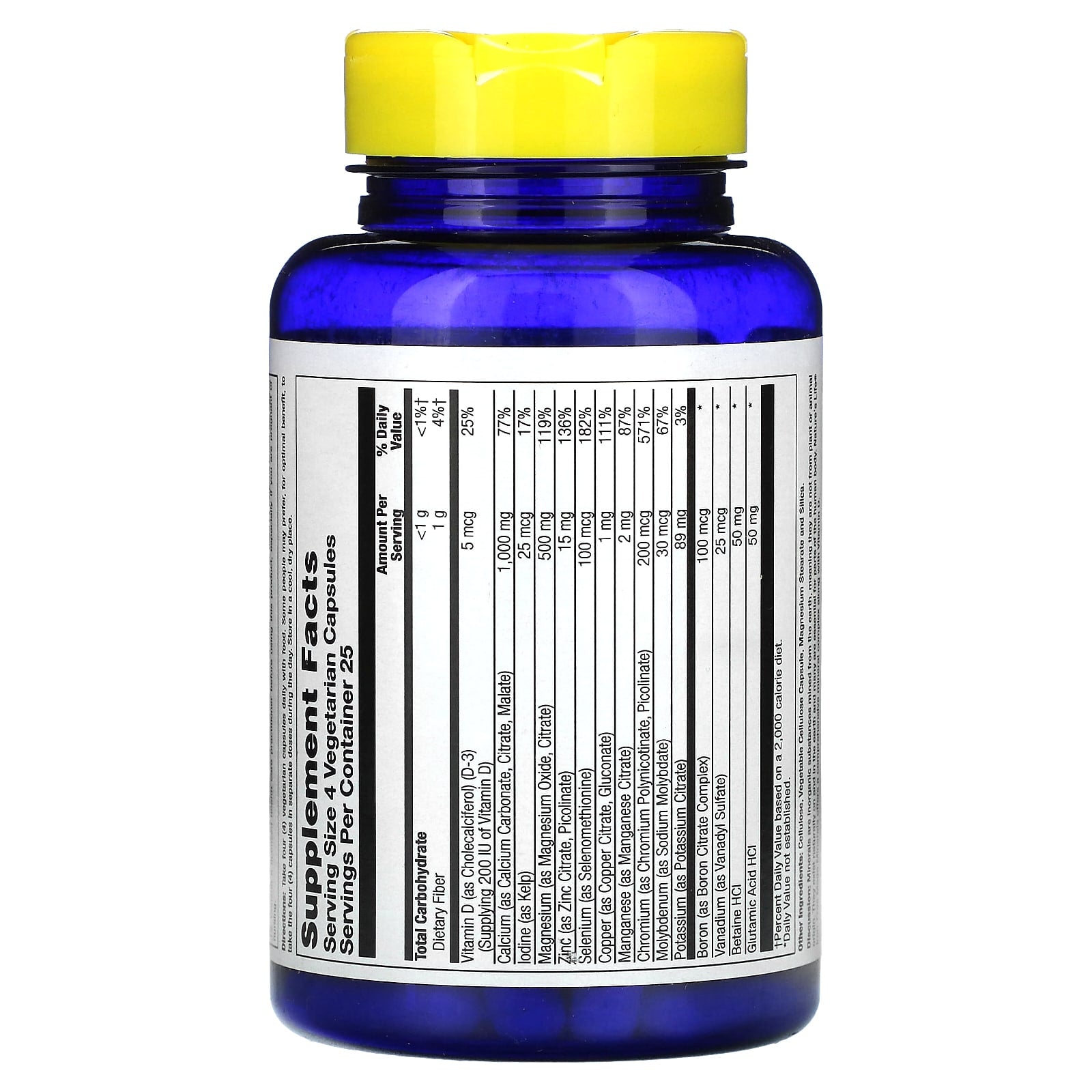 Nature's Life, Mega Minerals, Iron Free, 100 Vegetarian Capsules
