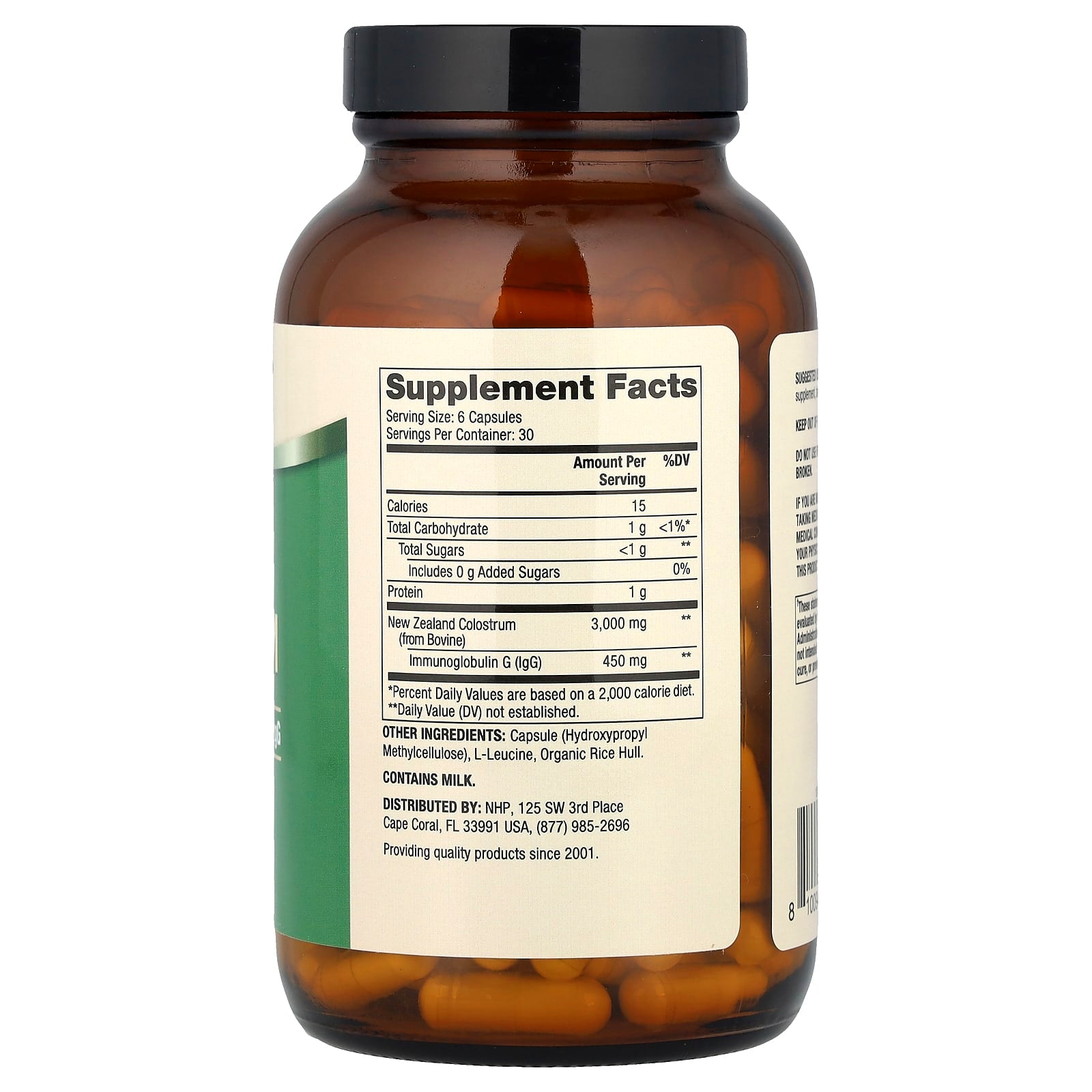Dr. Mercola, New Zealand Colostrum, 180 Capsules