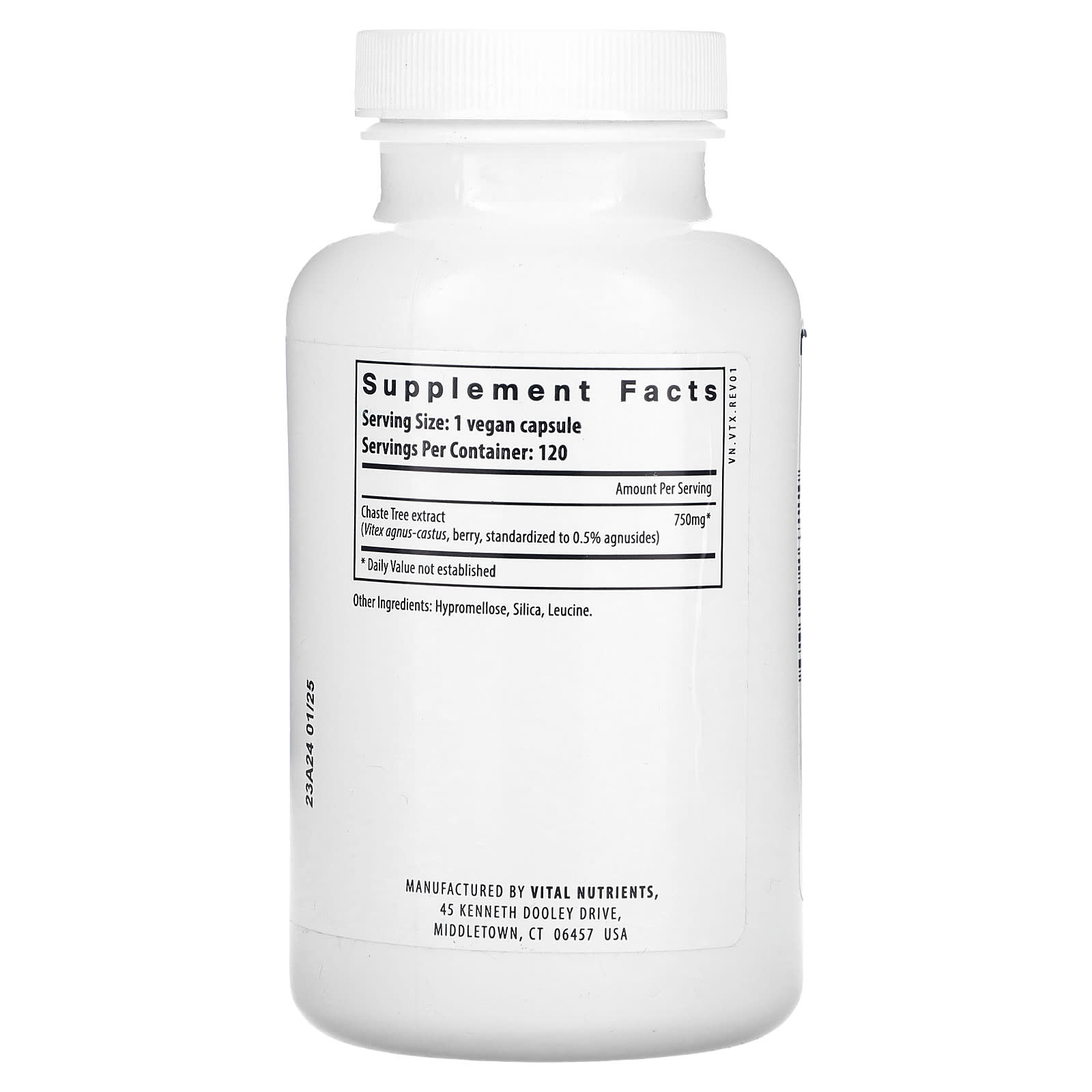 Vital Nutrients, Vitex 750, 750 mg, 120 Vegan Capsules