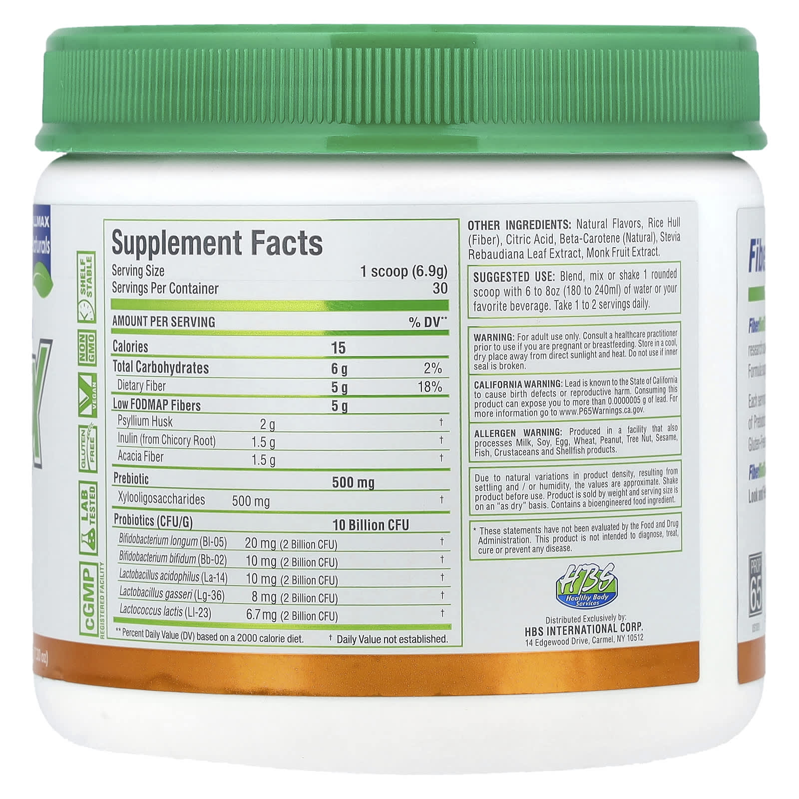 ALLMAX, FiberBiotiX, Orange, 7.3 oz (207 g)