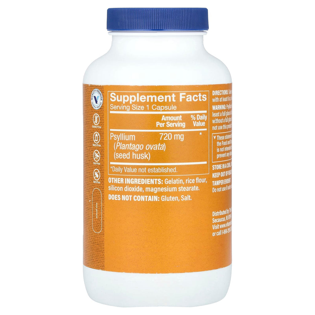 The Vitamin Shoppe, Psyllium Husks, 300 Capsules (720 mg per Capsule)