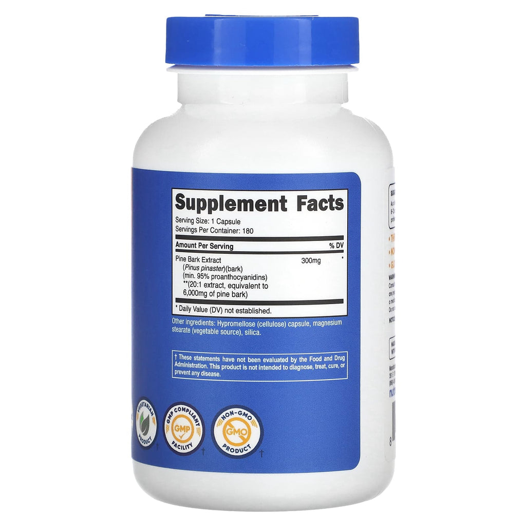 Nutricost, Pine Bark Extract, 6,000 mg, 180 Capsules