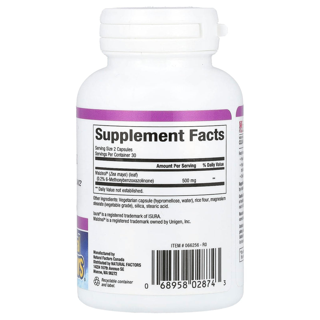 Natural Factors, Stress-Relax®, Peaceful ZZZ, 60 Vegetarian Capsules (250 mg per Capsule)