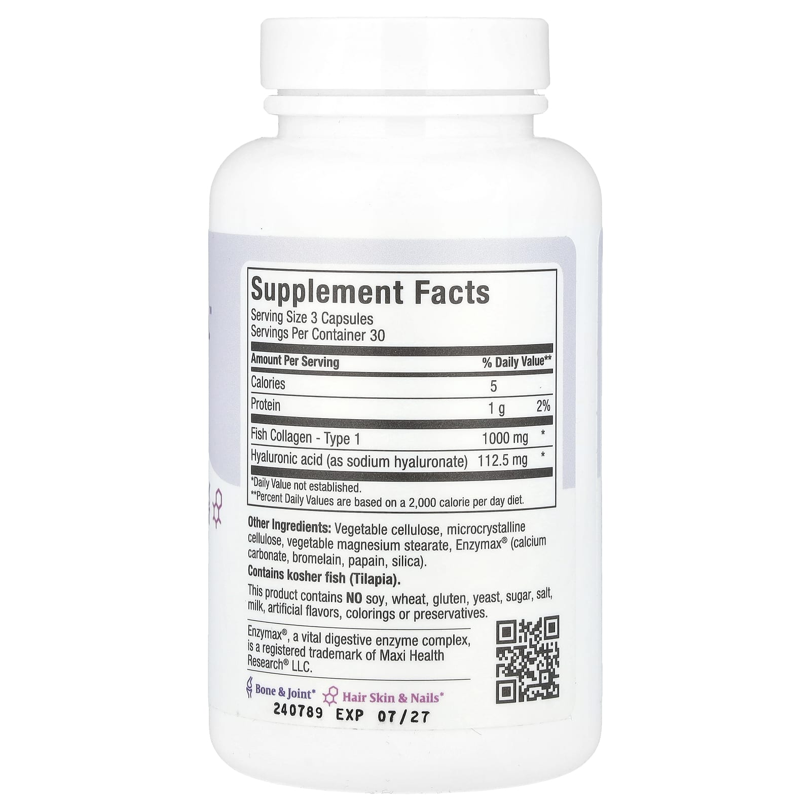 Maxi Health, Maxi Collagen H.A.™, 1,000 mg, 90 Maxicaps (333 mg per Capsule)