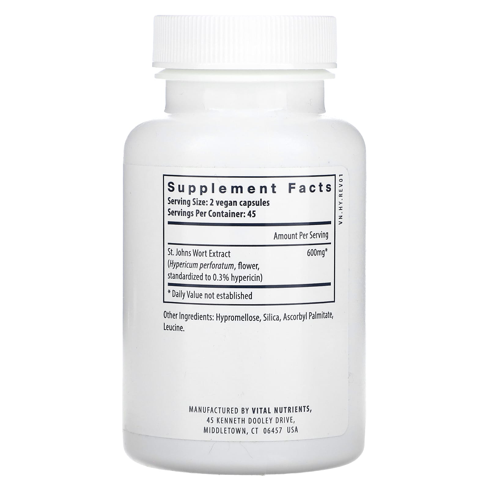 Vital Nutrients, St. John's Wort, 90 Vegan Capsules (300 mg per Capsule)