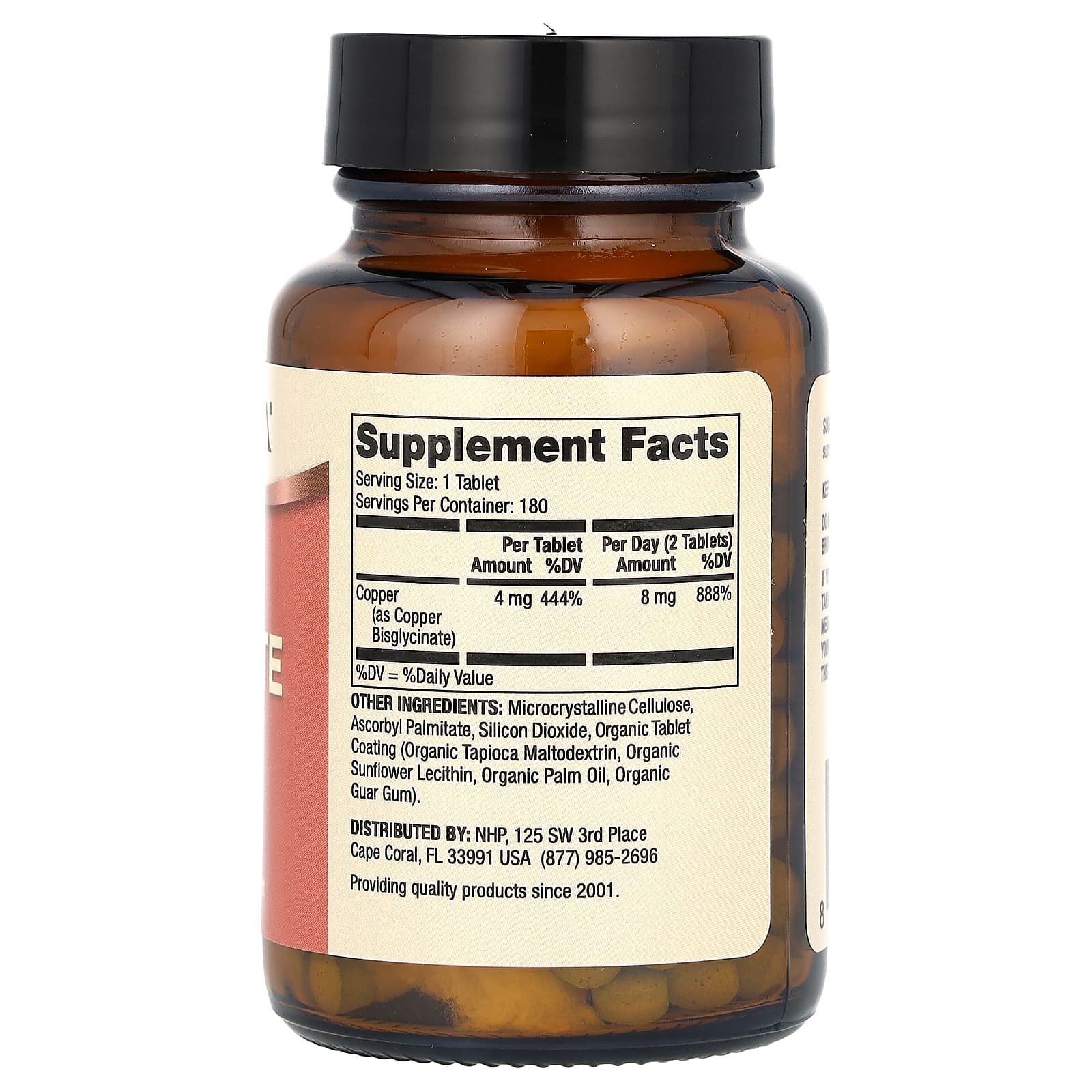 Dr. Mercola, Copper Bisglycinate, 180 Tablets (4 mg per Tablet)