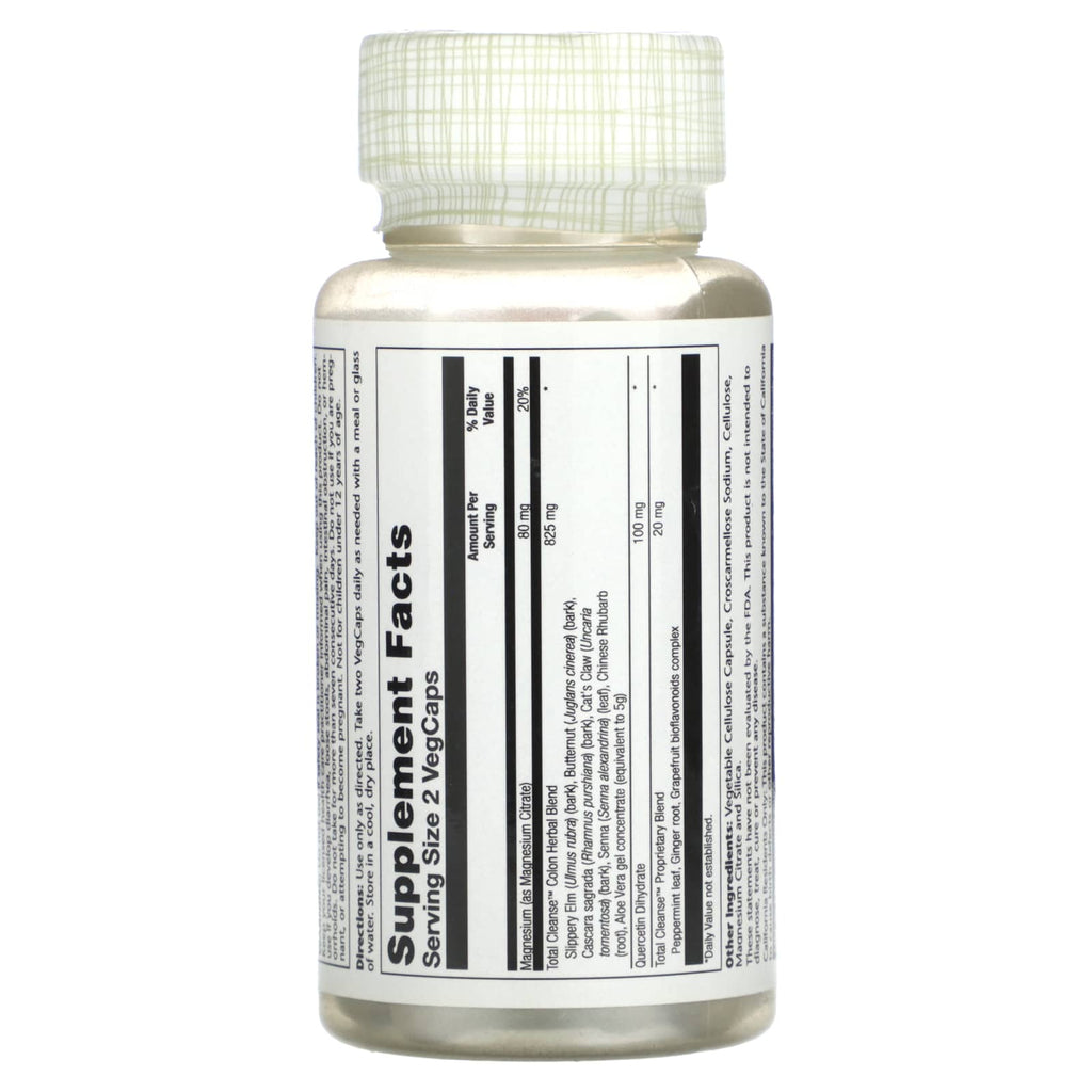Solaray, Total Cleanse, Colon, 60 Vegcaps