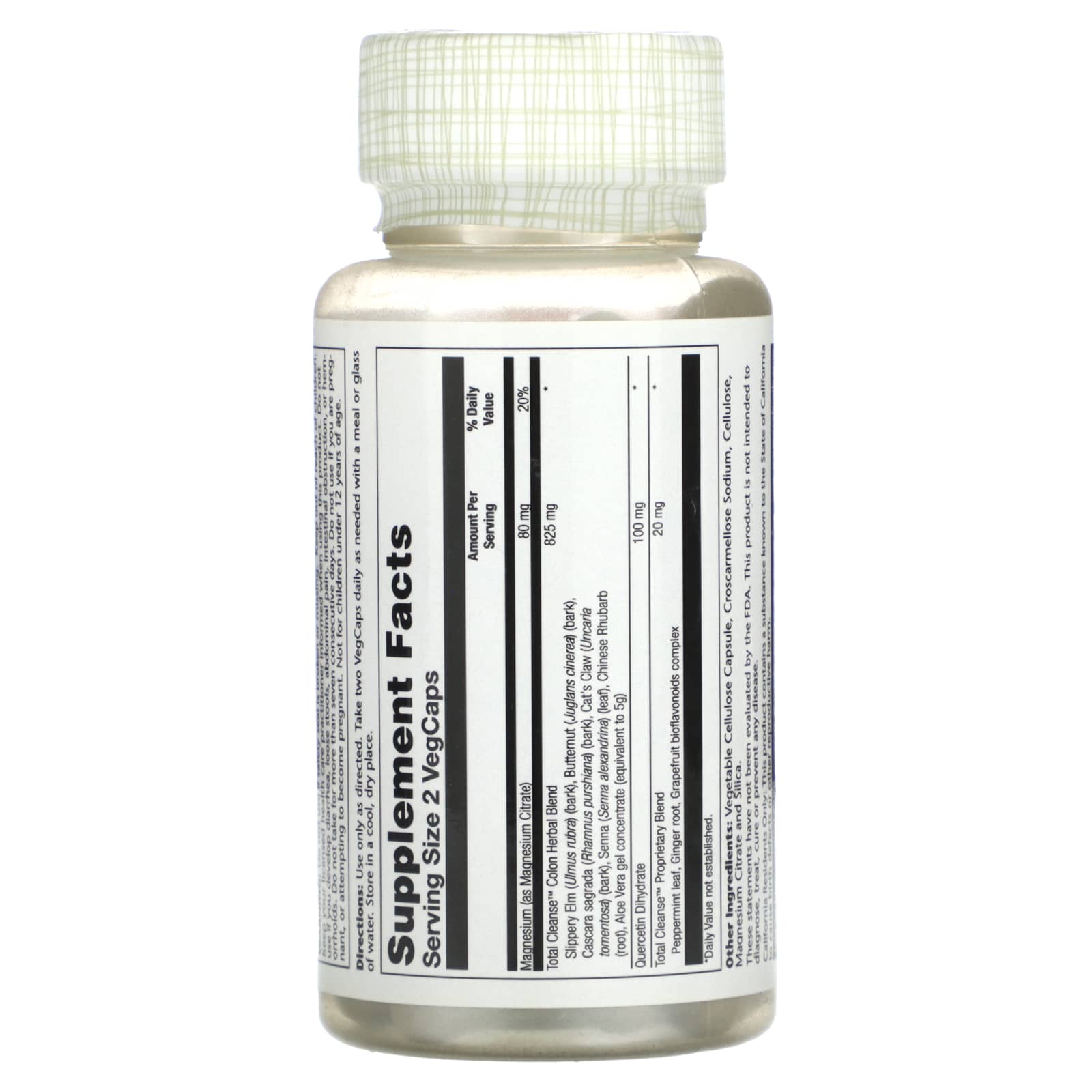 Solaray, Total Cleanse, Colon, 60 Vegcaps