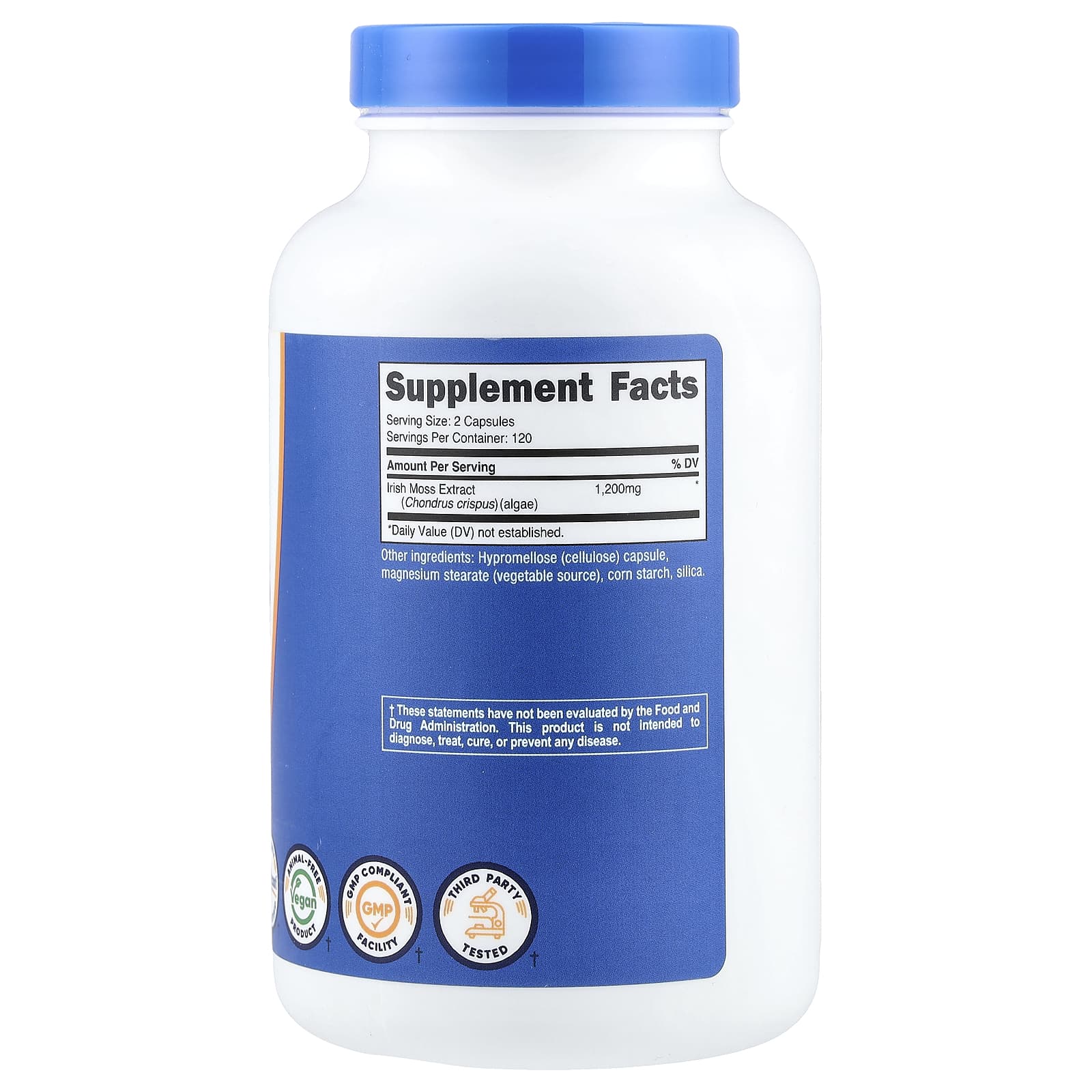 Nutricost, Irish Sea Moss, 240 Capsules (600 mg per Capsule)