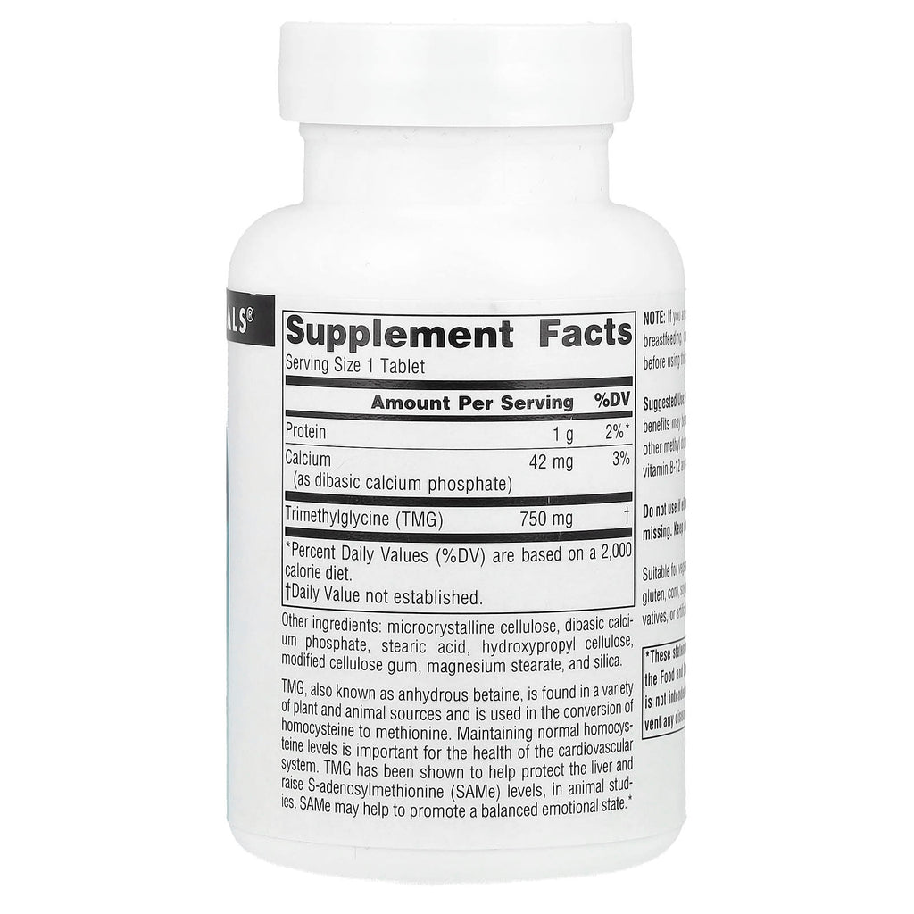Source Naturals, TMG, 60 Tablets