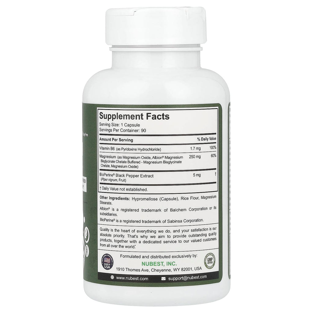 NuBest, Magnesium Complex, 90 Vegetarian Capsules