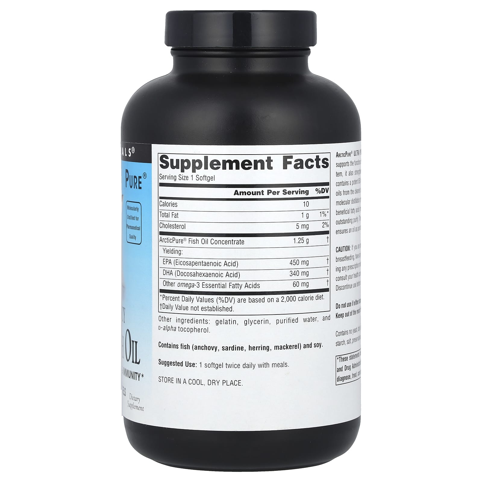 Source Naturals, Arctic Pure®, Ultra Potency Omega-3 Fish Oil, 850 mg, 120 Softgels