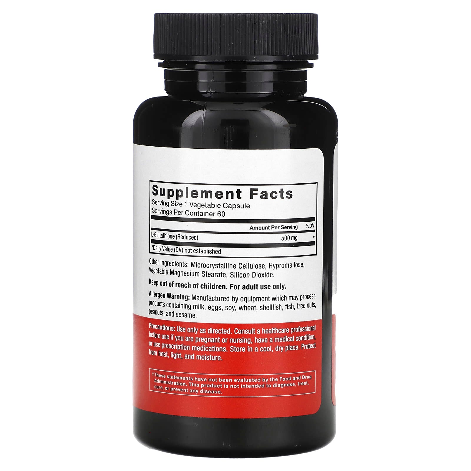 Force Factor, Glutathione (Reduced), 500 mg , 60 Vegetable Capsules
