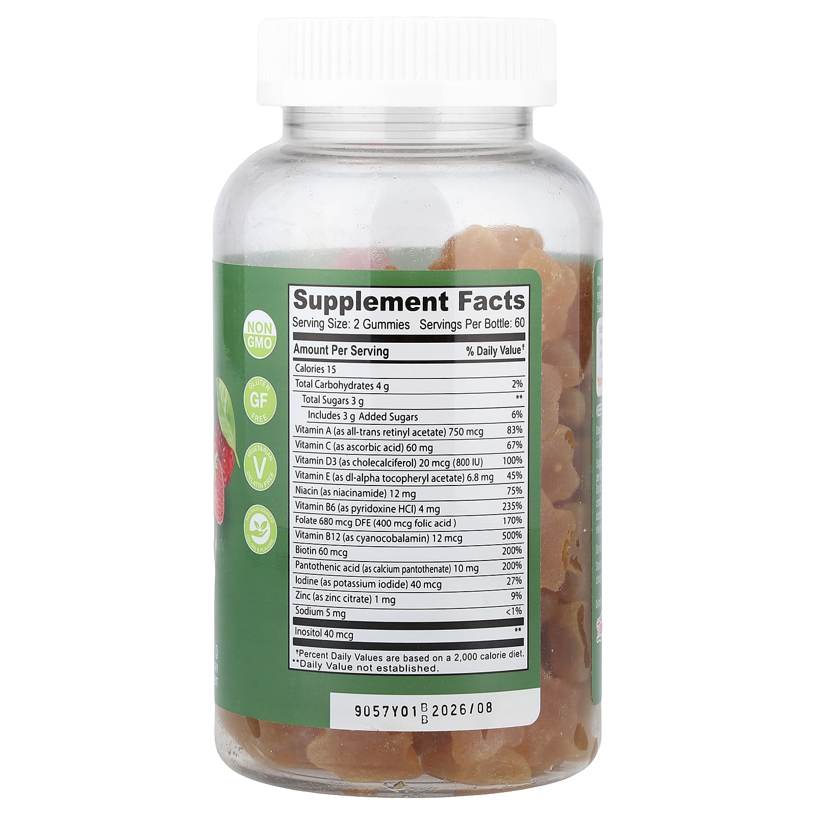 YumVs, Multi Vitamin Gummies, Berry, 120 Gummies