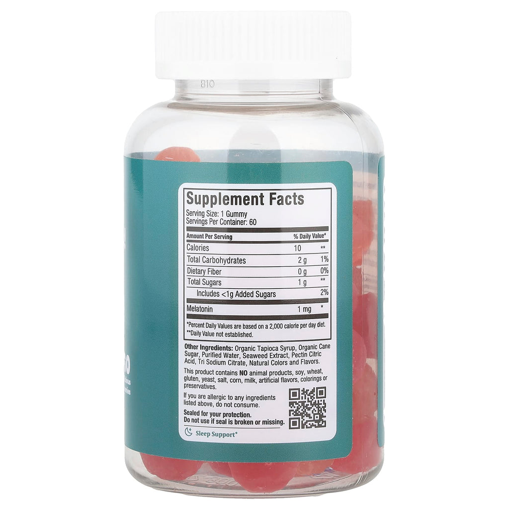 Maxi Health, Mel-O-Licious! Gummies, Natural Cherry & Orange, 1 mg, 60 Gummies