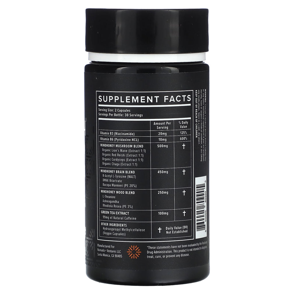 Mindhoney, Dose, Adaptogenic Nootropic, 60 Capsules
