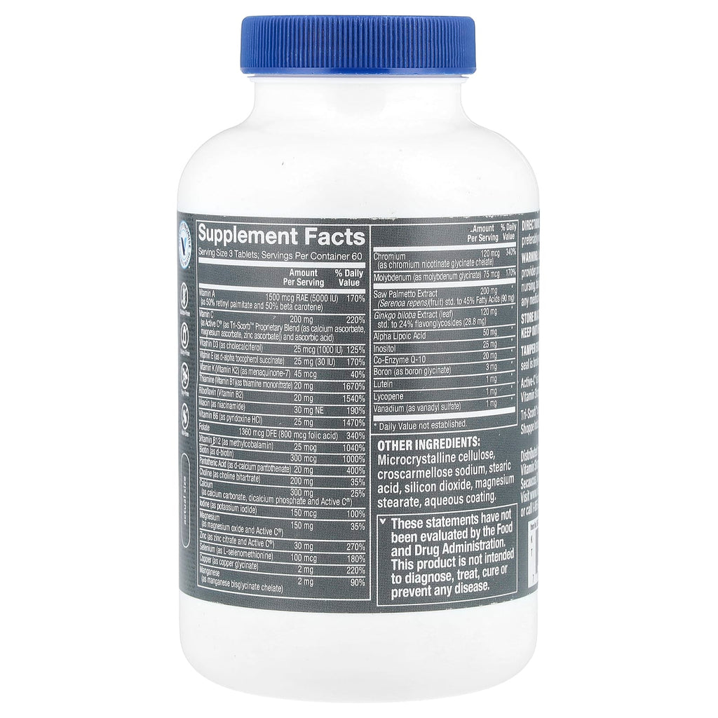 The Vitamin Shoppe, Ultimate Man® 50+, Multivitamin & Multimineral, 180 Tablets