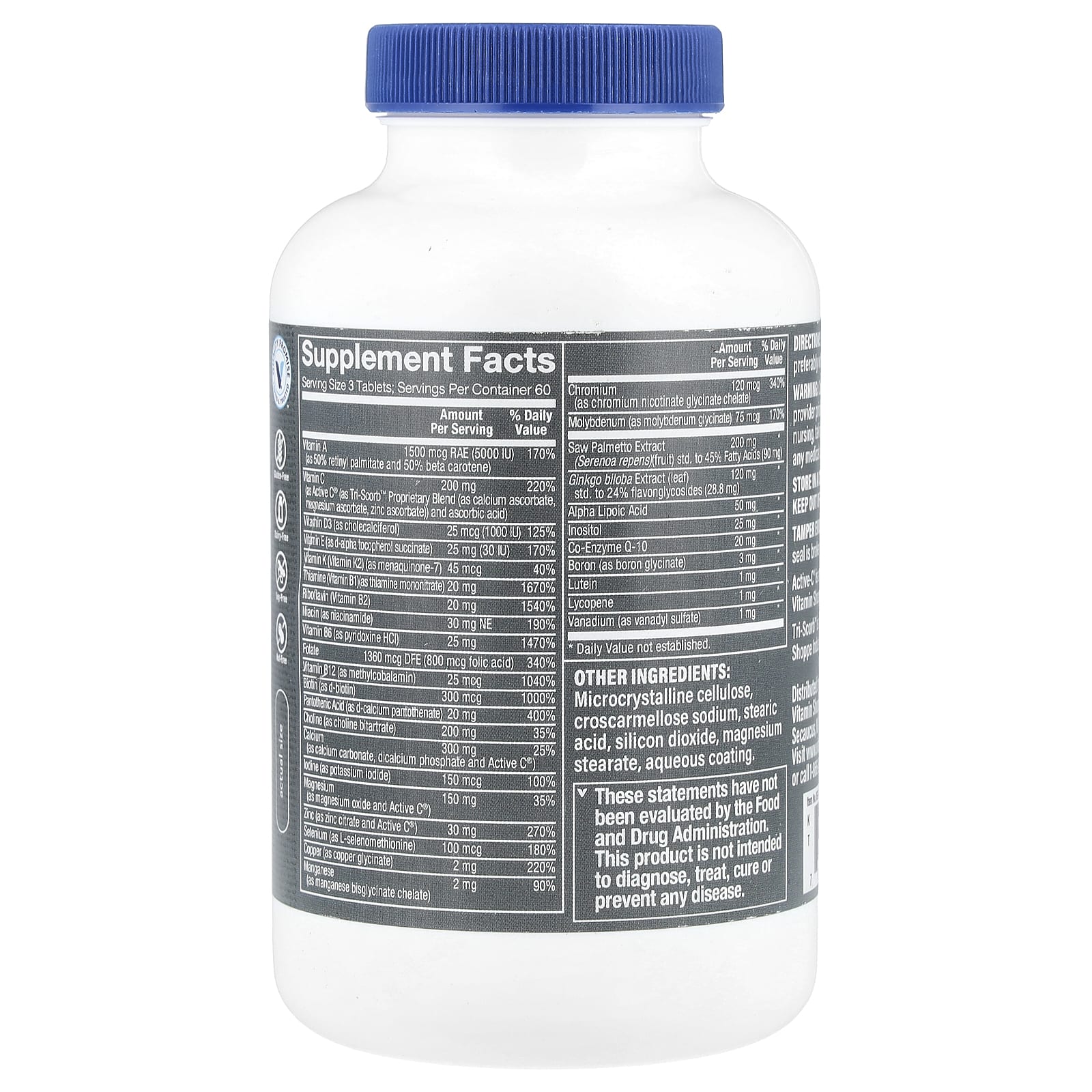 The Vitamin Shoppe, Ultimate Man® 50+, Multivitamin & Multimineral, 180 Tablets