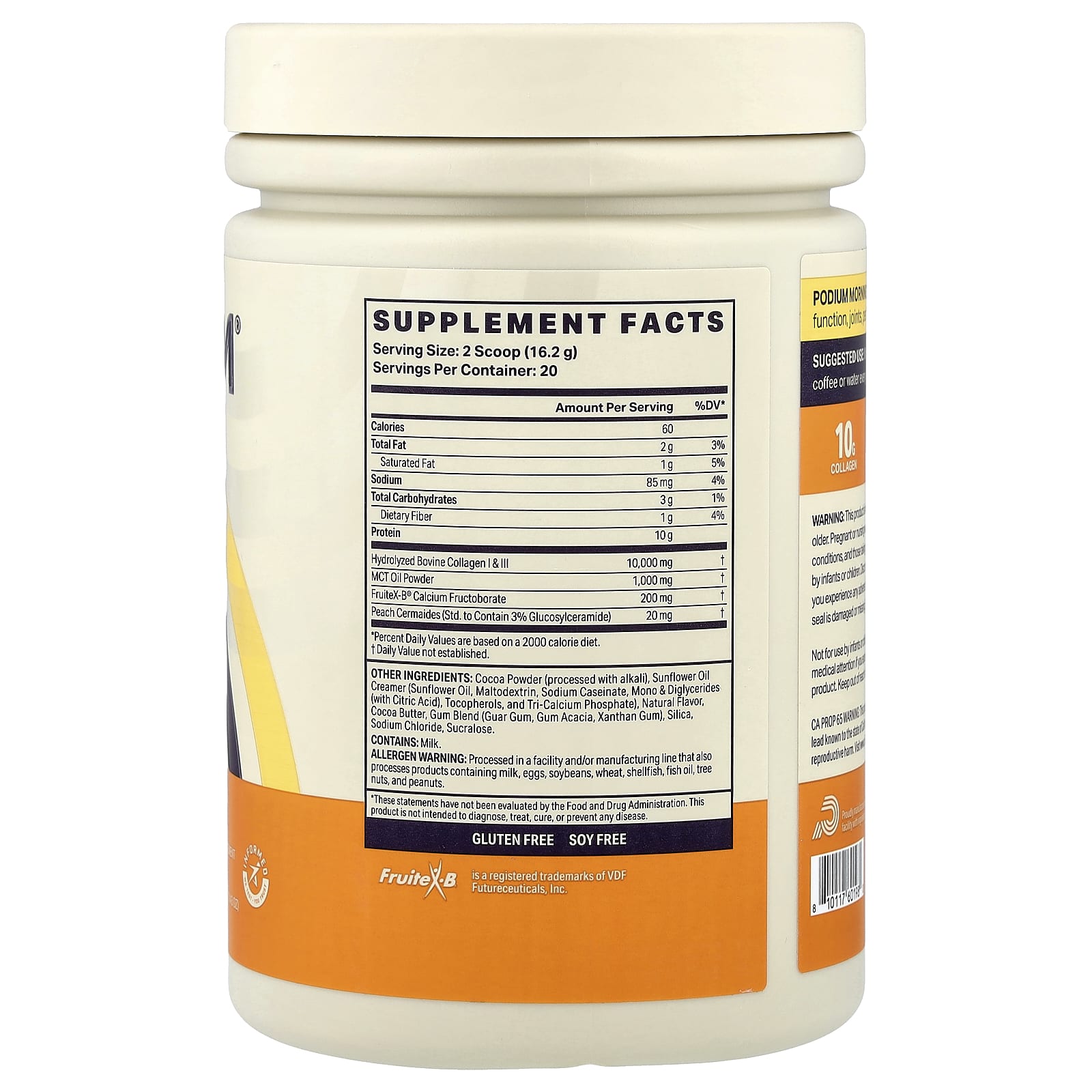 Podium Nutrition, Morning Collagen, Mocha, 11.43 oz (324 g)