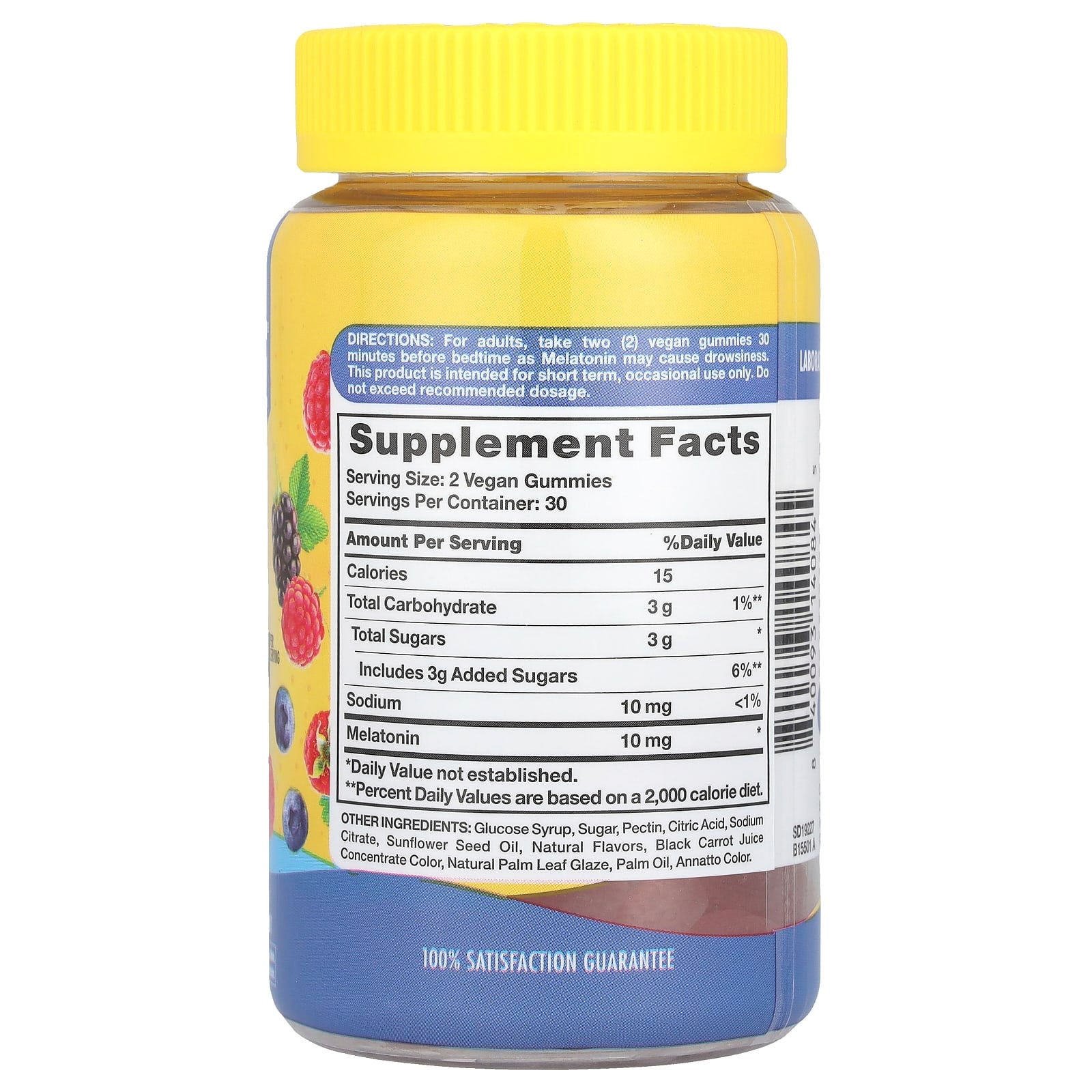 Sundance Vitamins, Melatonin Sleep Gummies, Natural Mixed Berry, 60 Vegan Gummies (5 mg per Gummy)