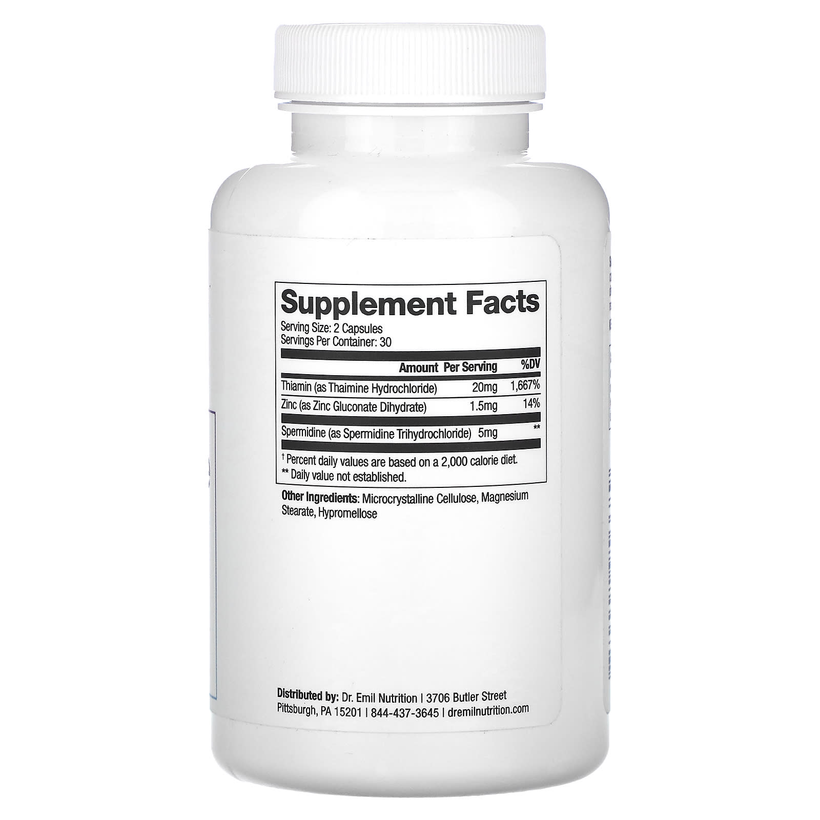 Dr. Emil Nutrition, Spermidine, 60 Capsules
