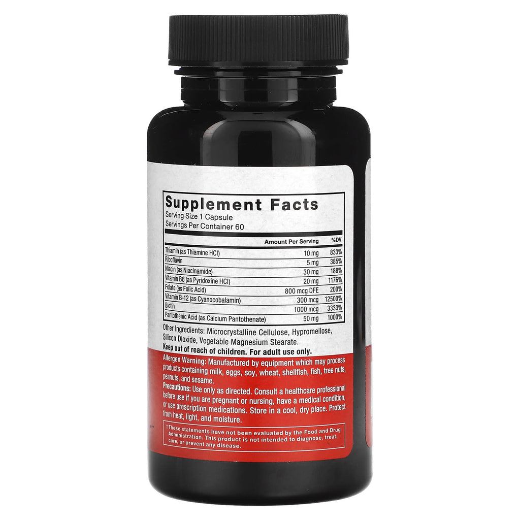 Force Factor, B Complex, 60 Vegetable Capsules