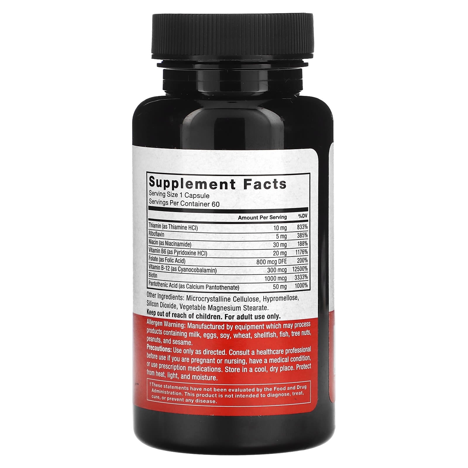 Force Factor, B Complex, 60 Vegetable Capsules
