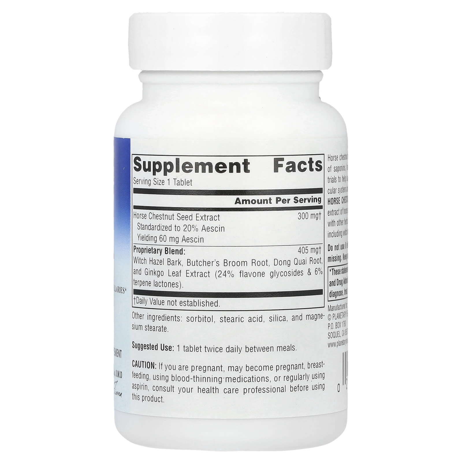 Planetary Herbals, Horse Chestnut Vein Strength™, 42 Tablets