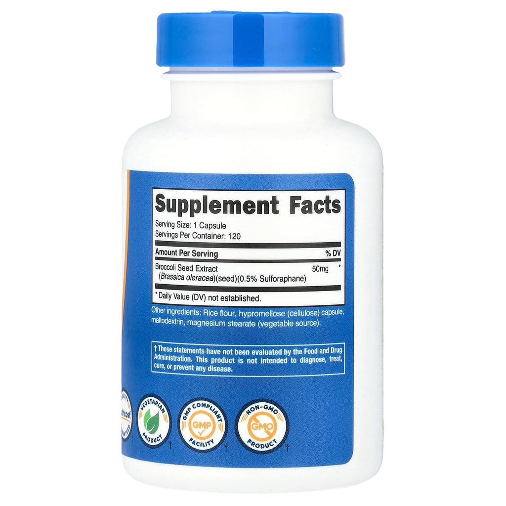 Nutricost, Sulforaphane Glucosinolate , 50 mg, 120 Capsules