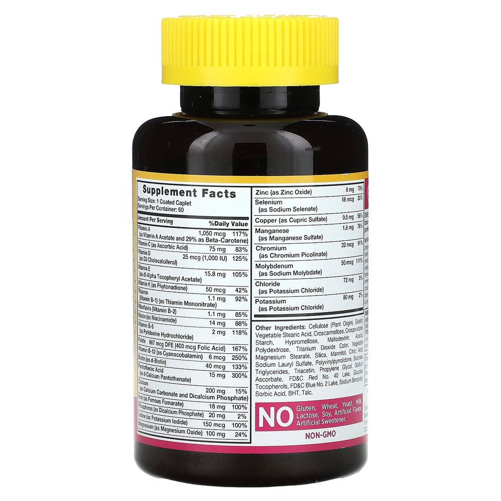 Sundance Vitamins, ABC Complete, Women's Multivitamin & Mineral Formula, 60 Coated Caplets
