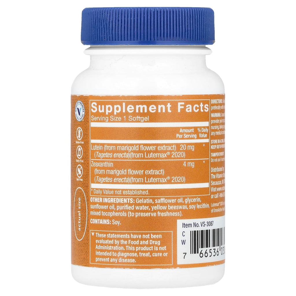 The Vitamin Shoppe, Lutein, 20 mg, 60 Softgels